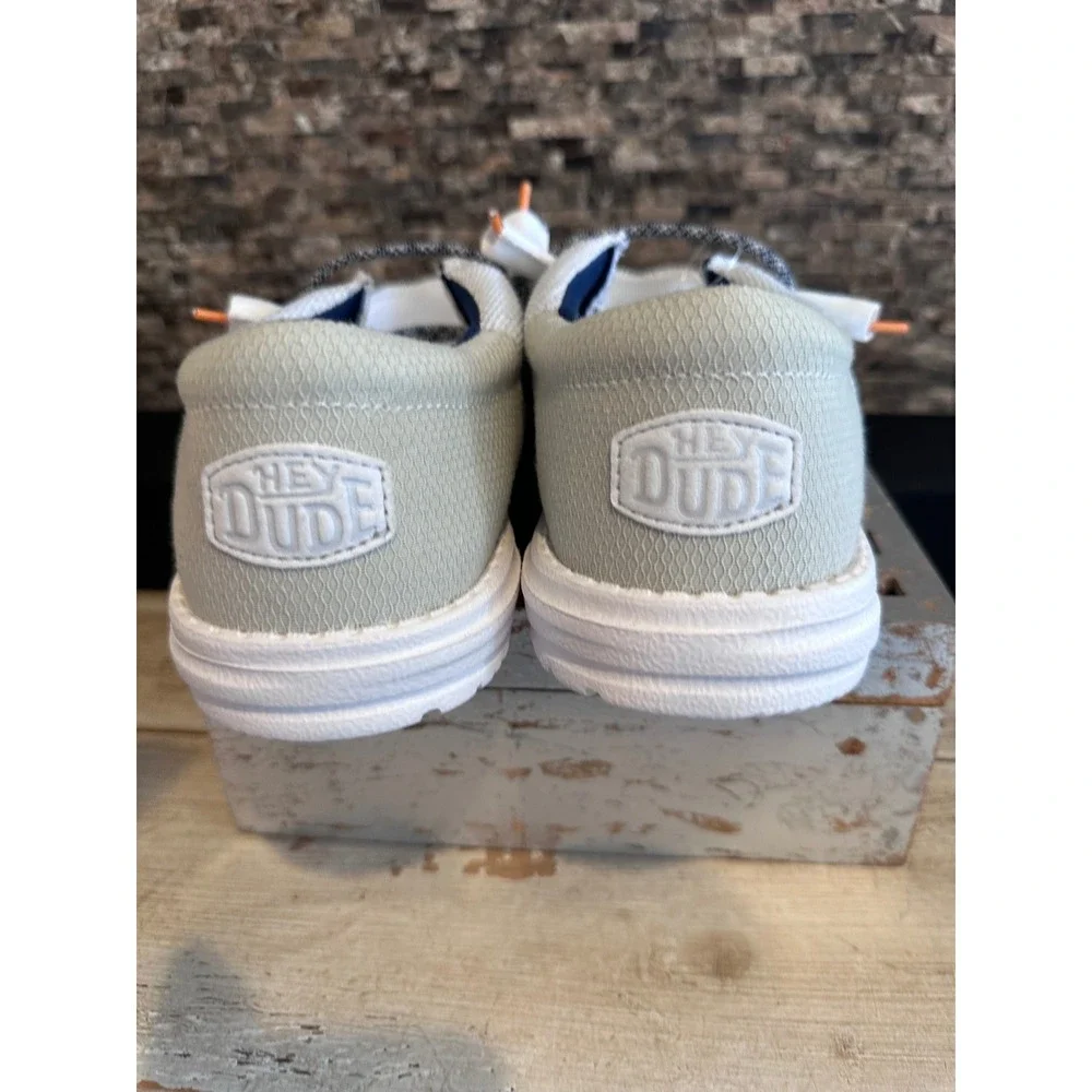 Hey Dude Wally Funk Open Mesh White White Mens Loafers 40898-143 Size 12 NEW